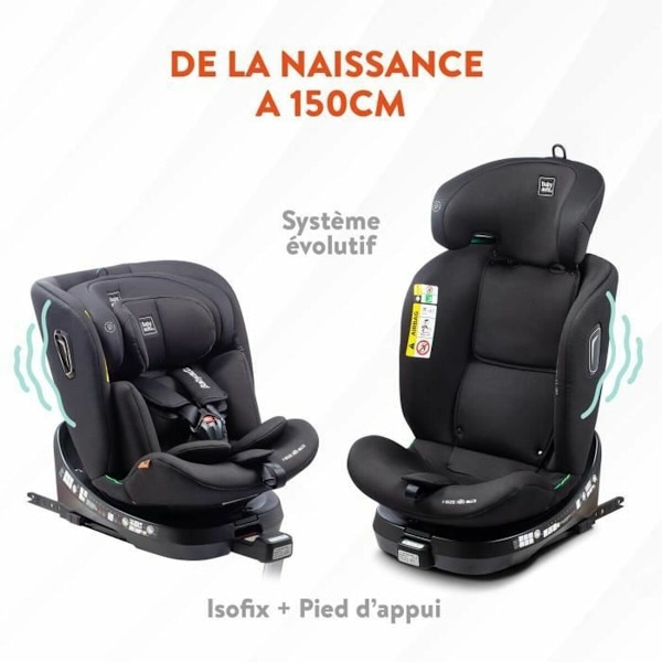 Bilstol Babyauto Antracitgrå 0 (de 0 a 10 kilos) I (9 - 18 kg)