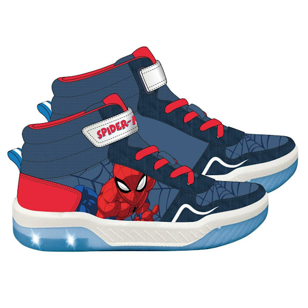 Skor i ledig stil med LED-ljus Spider-Man Mörkblå 30