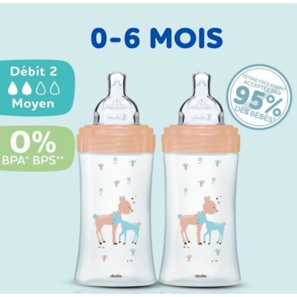 Set med nappflaskor Dodie 3 uds
