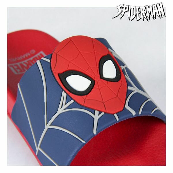 Strandtofflor för barn Spiderman Röd Blå 33