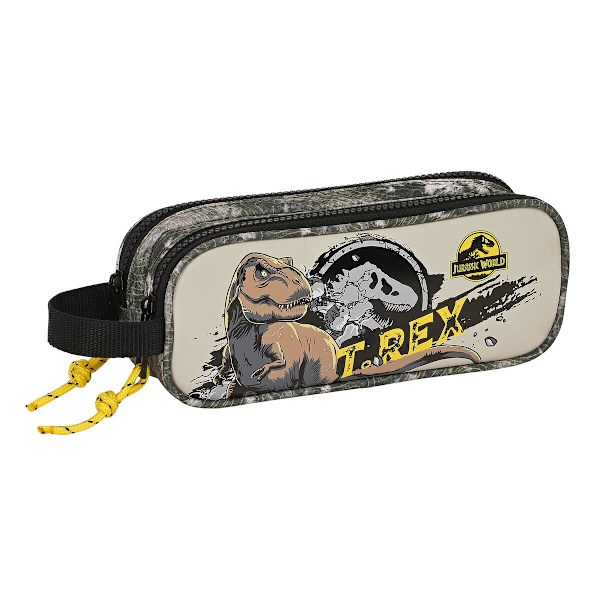 Dubbel bär-allt Jurassic World Warning Grå 21 x 8 x 6 cm