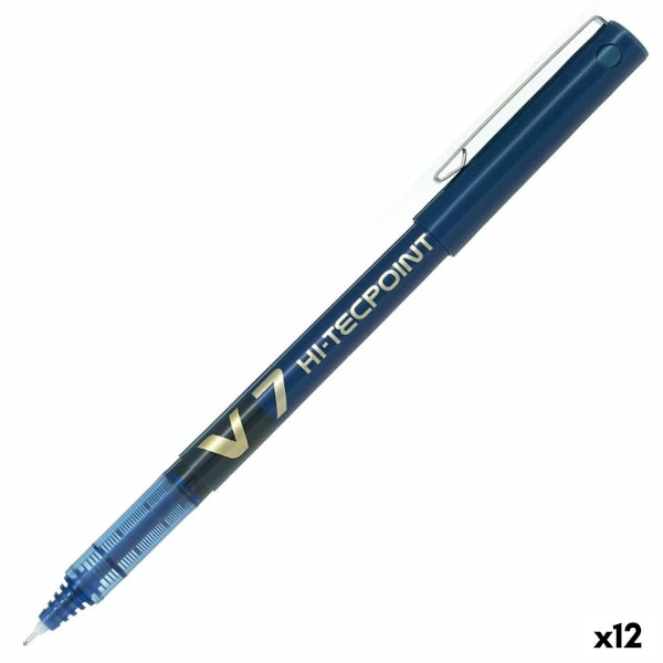 Penna för flytande bläck Pilot V-7 Hi-Tecpoint Blå 0,5 mm (12