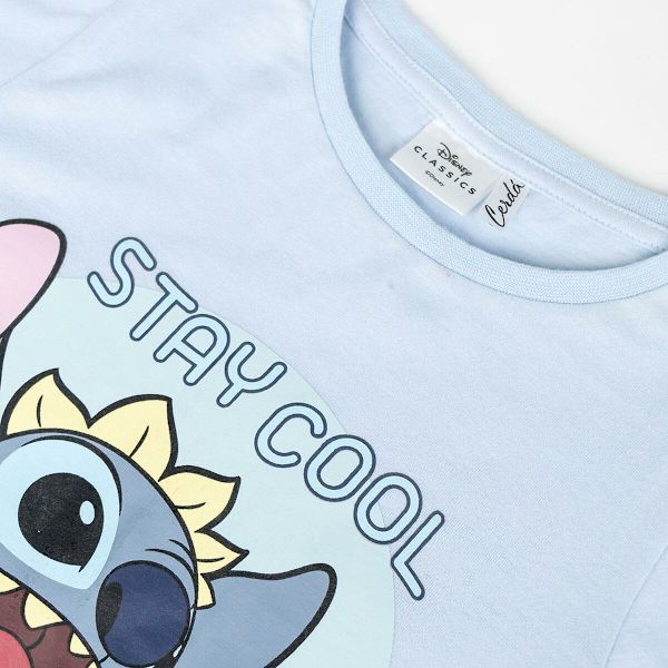 Pyjamas Barn Stitch Ljusblå 10 år