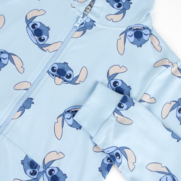 Luvtröja, Flickor Stitch Ljusblå 10 år
