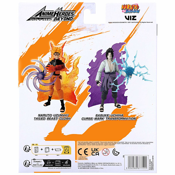 Actionfigurer Naruto Shippuden Bandai Anime Heroes Beyond: