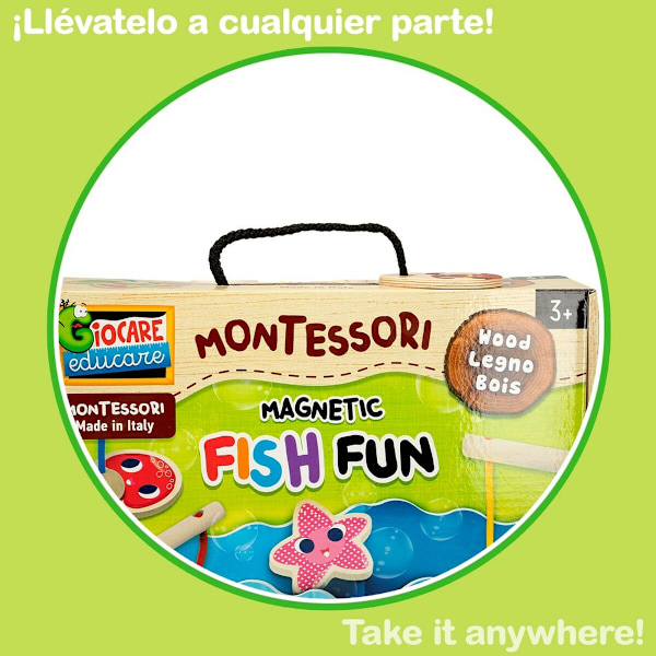 Sällskapsspel Lisciani Giochi Montessori Fiske (6 antal)