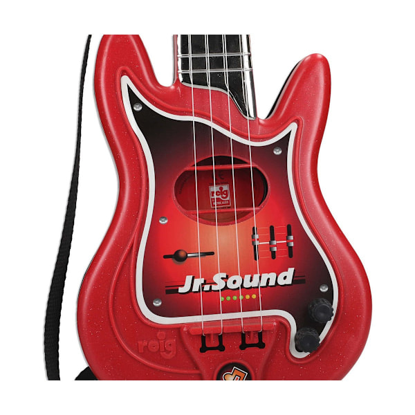 Gitarr för barn Reig Mikrofon Röd