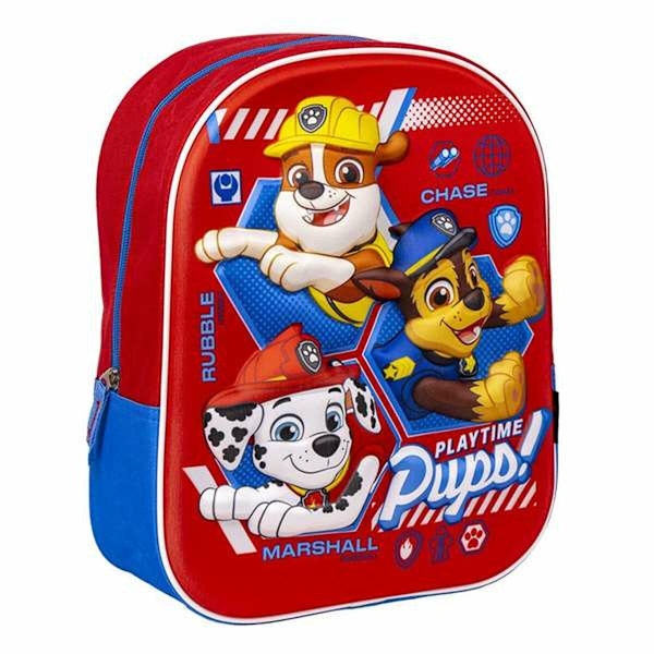Skolryggsäck The Paw Patrol Röd 25 x 31 x 10 cm