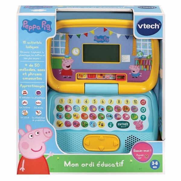 Bärbar dator Vtech Peppa Pig 3-6 år Interaktiv leksak