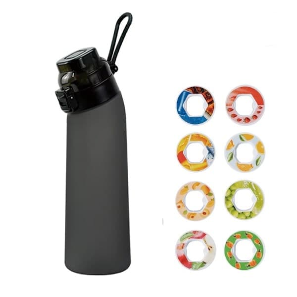 Air-Up Vannflaske 700 ml – 8 Smakskapsler | Sukkerfri og Smakfull | Gradientflaske, Perfekt for Utendørs og Trening Gradient Blå Gradient Blå Gradient blue