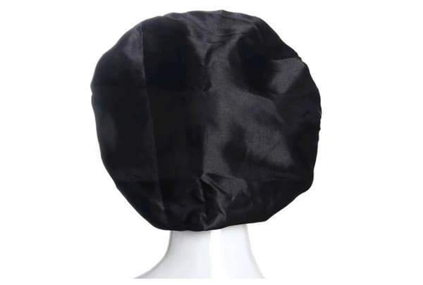 Sovehætte - Satin bonnet - Sovehætte Sort one size