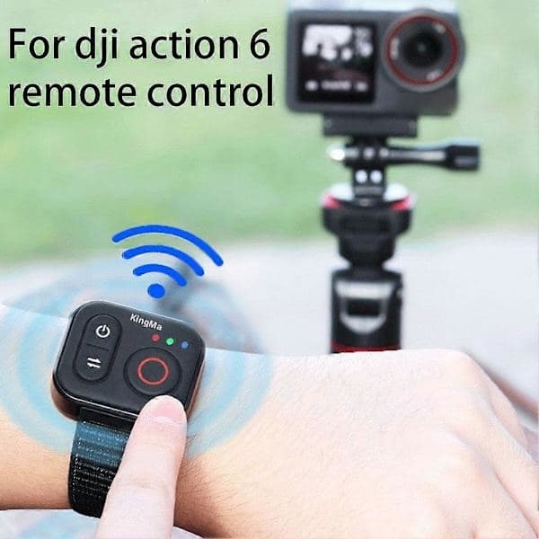 DJI Action Camera Bluetooth-fjernkontroll - KingMa trådløst lukkerutstyr for Osmo Action 6 og 360