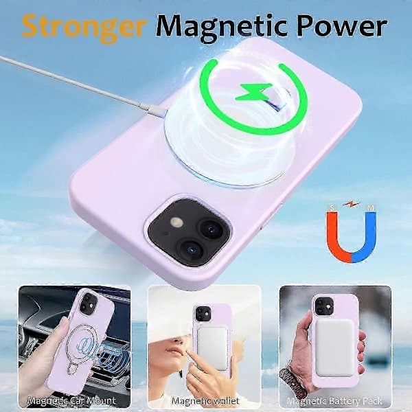 Magnetisk deksel til iPhone 11 med ringstativ PC+silikon, fallsikkert telefondeksel Style L