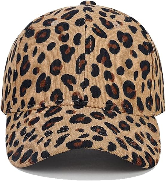 Baseballcaps Leopardmønstret Hatt Bomull Solhatt Hodeplagg Utendørs Skygge Sportscaps