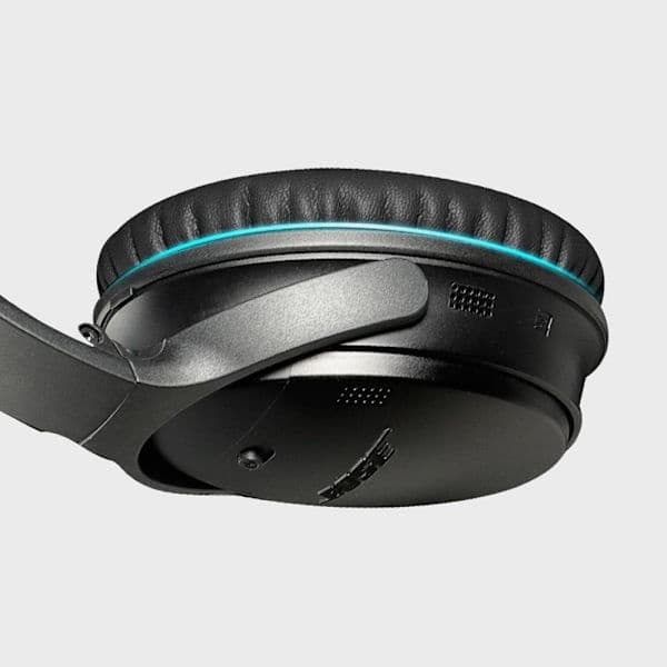 Bose QC45 erstatningsøreputer myke proteinlær øreputer kompatible med QC45 hodetelefoner grå komfortable holdbare Grey