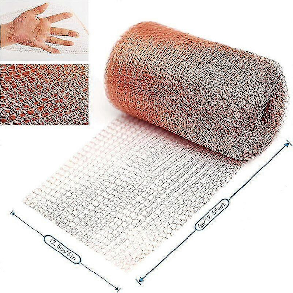 Net mod gnavere, 100% kobber mod snegle, rotter, fugle, nematoder, strikket kobbernet (6 meter)