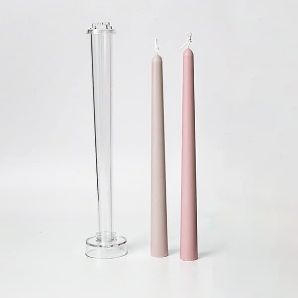 2 stk. koniske lysformer 10,2 tommer store koniske former for lysfremstilling Bryllup Klassisk middagslysform