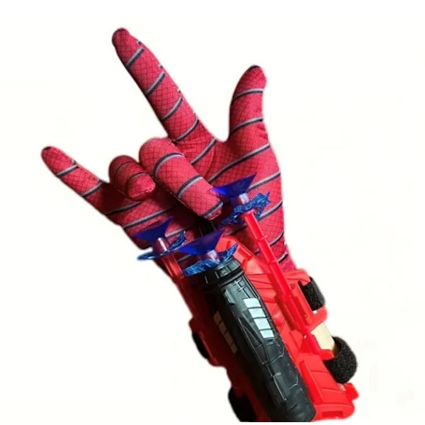 Spiderman Web Shooter til Børn - Udskyder sugekopper, Rød