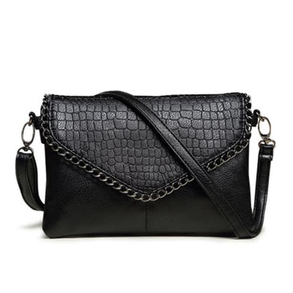 sort (ca. 26*5*18cm) skuldertaske designer tasker kendte mærke dametasker håndtasker crossbody tasker til kvinder aftentasker damer pu