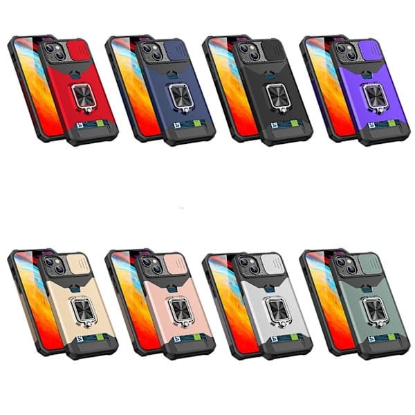 Skydende Camshield Kort Telefoncover til iPhone 14 Pro Max