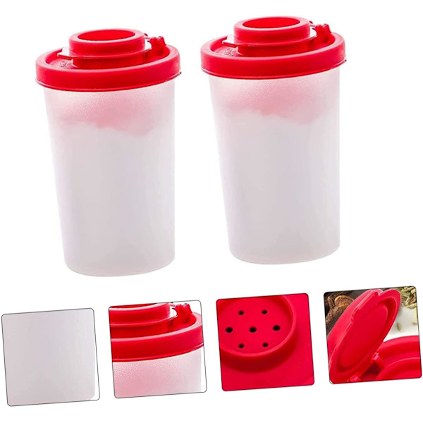 2-pak Peberbøsse Mini Plastikbøsser