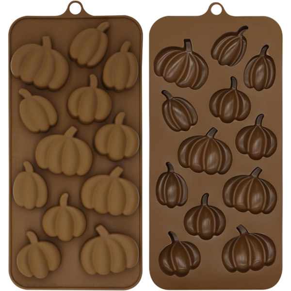 1 pakke Halloween silikoneform græskar isterningeforme slikforme bageforme fondantforme (græskar)
