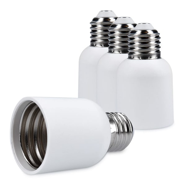 4x fatningsadapter - E27 til E40 fatningskonverter - E40 base lampeholderadapter til halogen LED pære