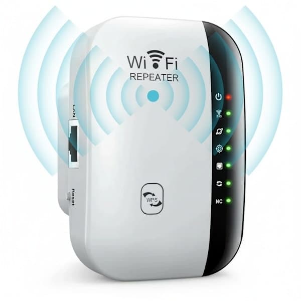 WiFi-forstærker og -repeater – Signalforstærker med repeater/AP-tilstand og WPS-funktion