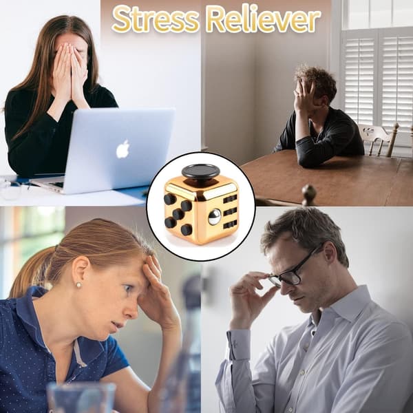 St. Guld Anti-Stress Fidget Legetøjsterning Anti-Stress Legetøj Dekompression