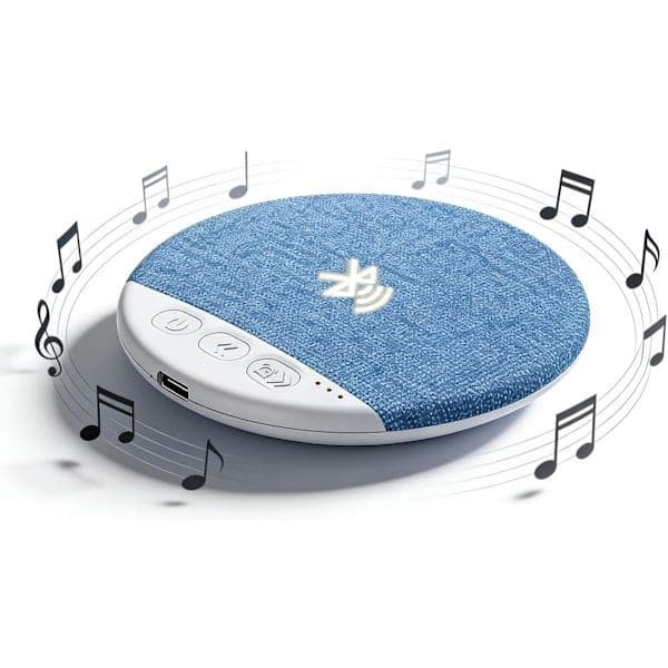 Ultralett puthøyttaler med hvit støy og Bluetooth 5.4 for sidesovere