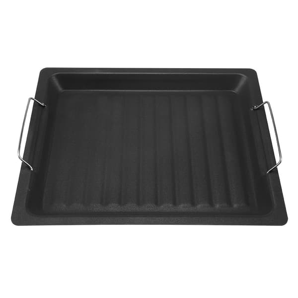 Grillpande i rustfrit stål med non-stick belægning, køkkenredskab