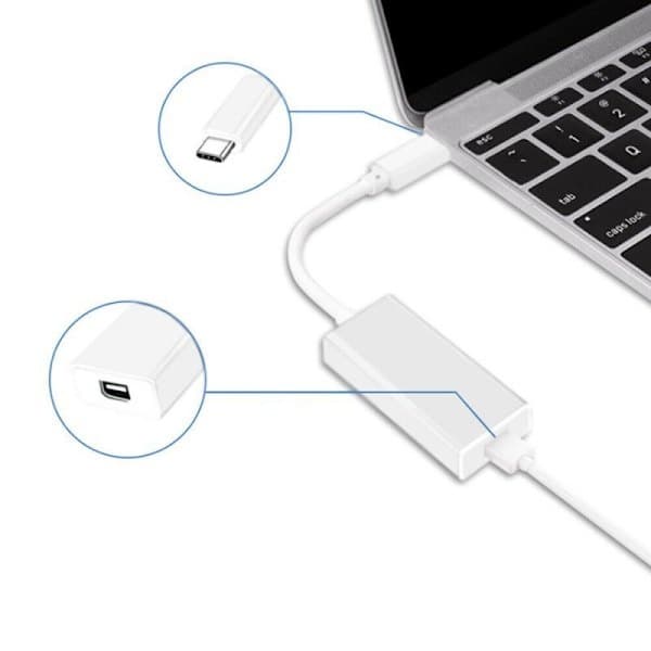 Thunderbolt 3 (USB-C) – Thunderbolt 2 -sovitin Macille ja PC:lle