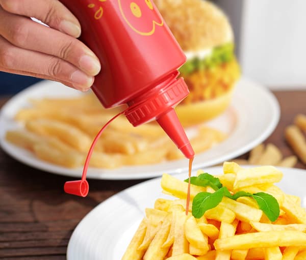 Smiley Faces Klemflaskesett, Plast, Rød, Gul og Klar, 12 oz
