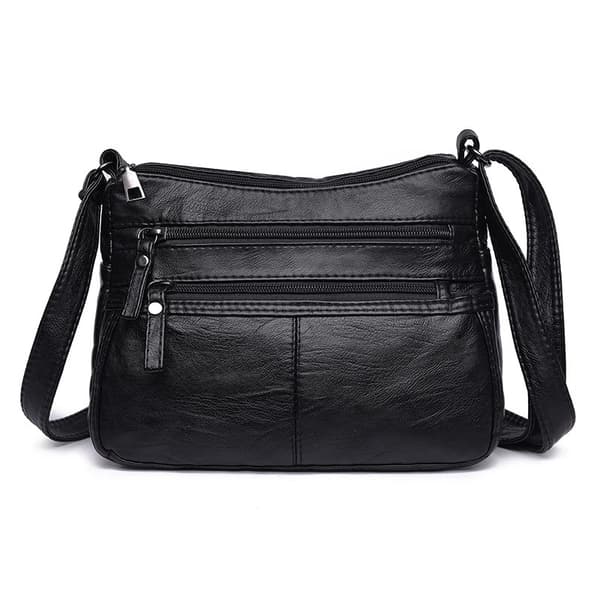 Vattenavvisande mjuka handväskor och axelväskor i PU-läder för kvinnor, crossbody-väska, budväskor