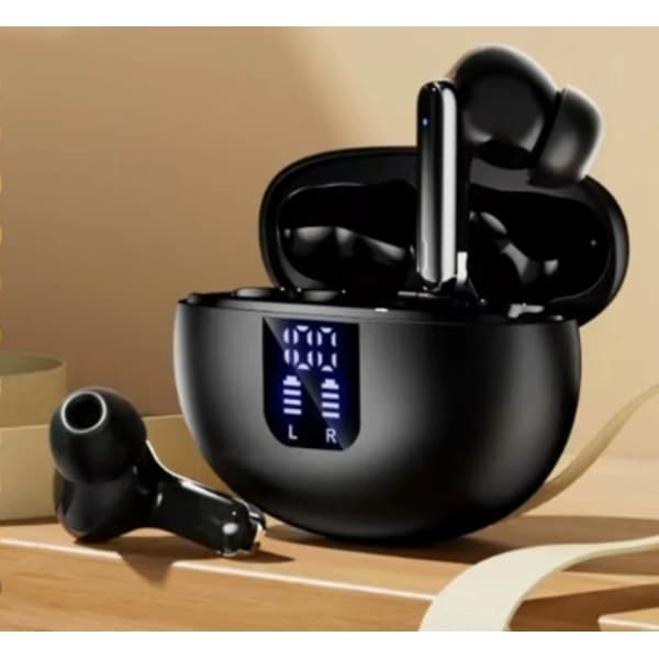 X500 Trådløse Bluetooth-hovedtelefoner, ANC + ENC, BT 5.3, 30 timers spilletid, Sort