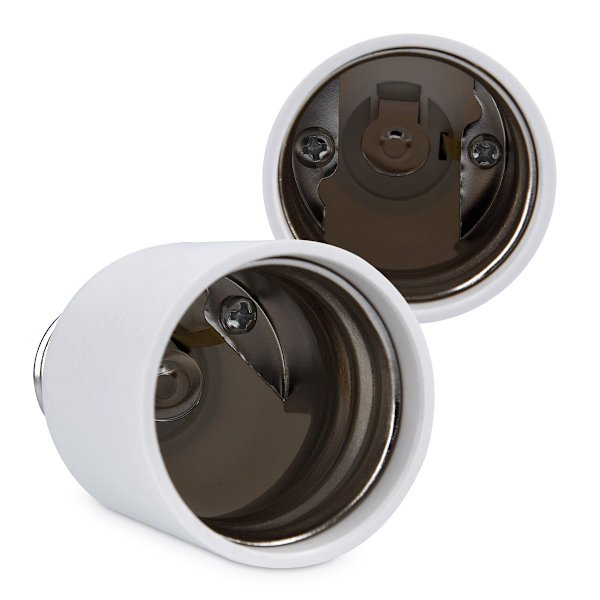 4x fatningsadapter - E27 til E40 fatningskonverter - E40 base lampeholderadapter til halogen LED pære