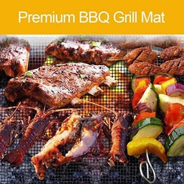 INF Non-Stick Grillnet, BBQ Madlavningsnet, 3-pak, Sort