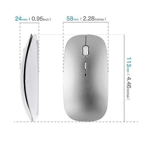 Bluetooth Mus til Laptop/iPad/iPhone/Mac (iOS 13.1.2 og nyere)