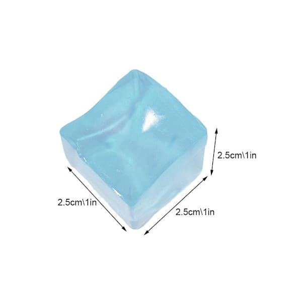 Mini Glas Anti-stress Terning Klemme Simulationslegetøj. Tilfældig én størrelse random onesize