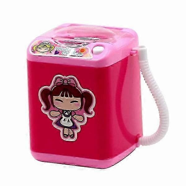 Mini vaskemaskine til makeupbørster - Pink