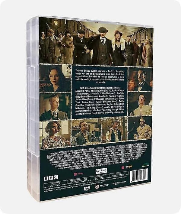 Peaky Blinders Den Komplette Serie Sæson 1-6 (DVD, 12-diske, Box sæt) engelsk version