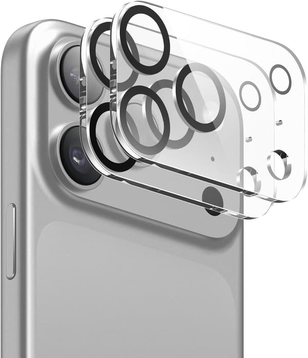 2-pakkaus iPhone 17 Pro karkaistu lasinen kamerasuojus 23