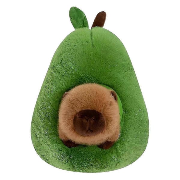 Avocado Capybara Plyslegetøj Realistisk Capybara Udstoppede Dyr 35cm