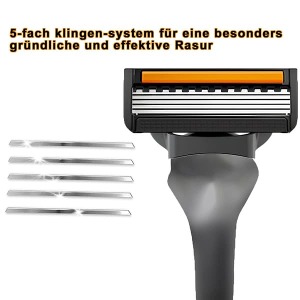 Manuelle udskiftningsblade, 4 blade, 5-lags blade, elastisk kugle, trimmer, egnet til Gillette-barbermaskiner