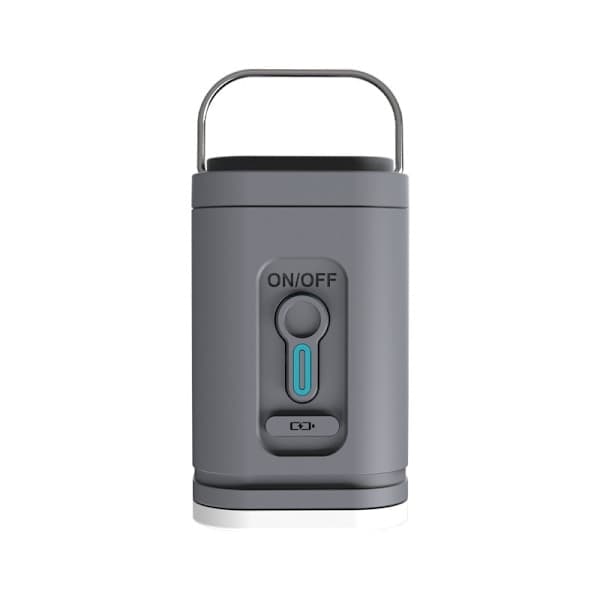 Mini luftpumpe bærbar elektrisk Type-C genopladelig hurtig opladning og tømning Velegnet til poolflådeopbevaring Grå Gray