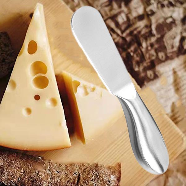 Smørknivsæt, 4 Dele Oste- og Smørknive, Rustfrit Stål