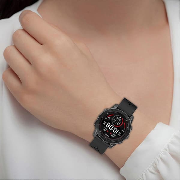 Til Garmin Fenix 7/Forerunner 965/955/945/935 Urrem 22mm Silikone Åndbart Armbånd