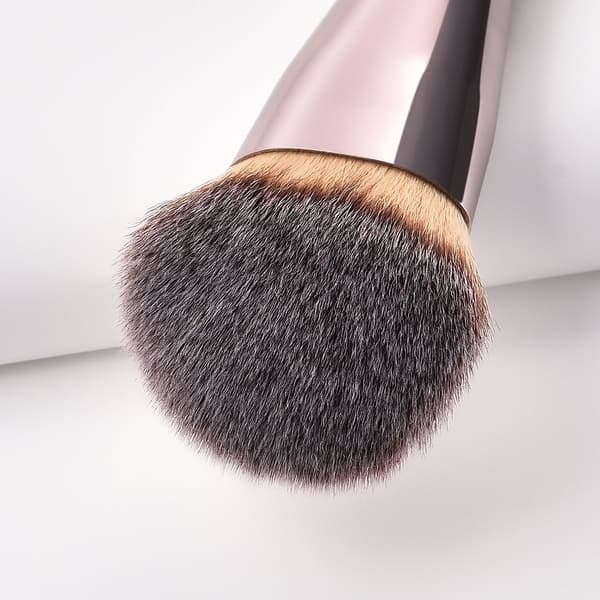 Vinklet Champagnefarvet Flydende Foundation/Rouge/Ansigts Pudder/Ansigts Kontur Blending Buffer Makeup Børste