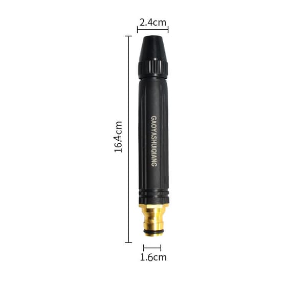 Højtryksvandpistol - Sort aluminiumslegering og PVC-dyse 41