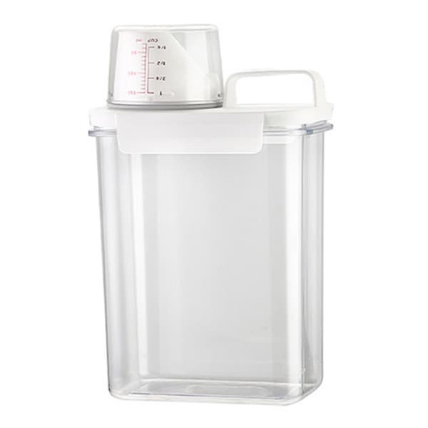 Oppbevaringstank for vaskemiddel, tett vaskemiddeldispenser med håndtak - 1800ml